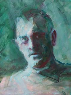 Self-portrait in green